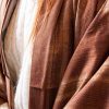 The silk brown full length kimono - Image 4