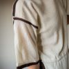 The off white knitted tee with brown binding - Size 34 up to 38 - Image 4
