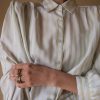 The Lime white striped blouse - Size 34 up to 42