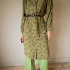 The green allover printed dress - Size 34 up to 42