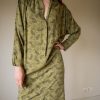 The green allover printed dress - Size 34 up to 42 - Image 14