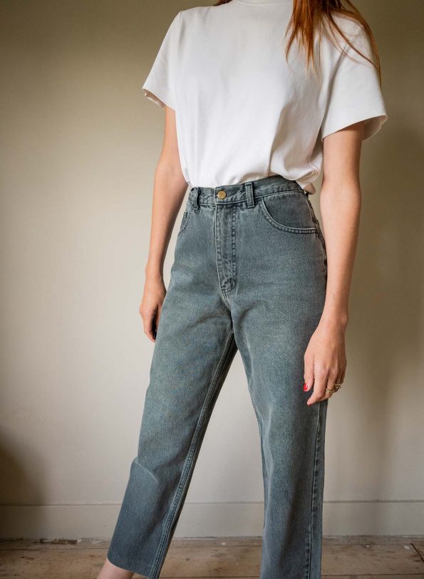 The greenish washed denim - Size 27 INCH - Image 7