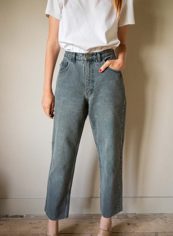 The greenish washed denim - Size 27 INCH - Image 2
