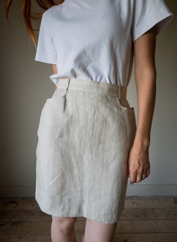 The new with tags but vintage linen cacharel skirt - Size 34