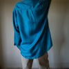 The 100% silk teal basic shirt - Size XS up to XL - Image 4