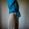 The 100% silk teal basic shirt - Size XS up to XL - Image 2