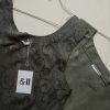 The 100% silk singlet set in dark olive green - Size 34 up to 36