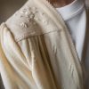 The cream pearly and embroidered cardigan - Size up to 44 - Image 3