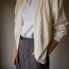 The cream pearly and embroidered cardigan - Size up to 44 - Image 6
