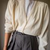 The cream pearly and embroidered cardigan - Size up to 44 - Image 7
