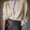 The cream pearly and embroidered cardigan - Size up to 44 - Image 9