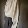 The cream pearly and embroidered cardigan - Size up to 44 - Image 10