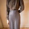 The 100% silk brown 70’s blouse - Size up to 36 - Image 6