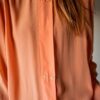 The tangerine 100% silk blouse - Size up to 42 - Image 5