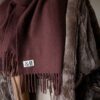The 100% wool brown scarf - Image 5