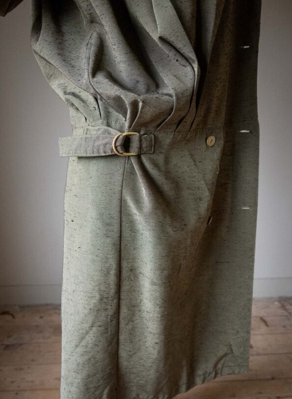 The strong shoulder overlap dress in olive green - Size up to L - Image 10