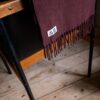 The 100% wool brown scarf