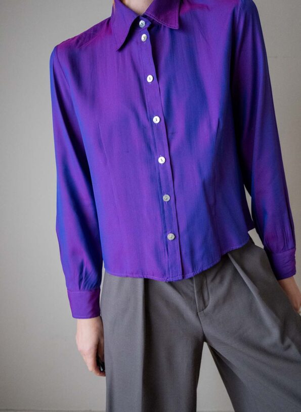 The Iridescent purple blouse - Size up to 36 - Image 3