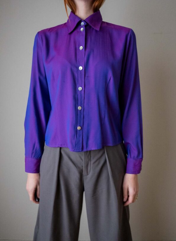 The Iridescent purple blouse - Size up to 36