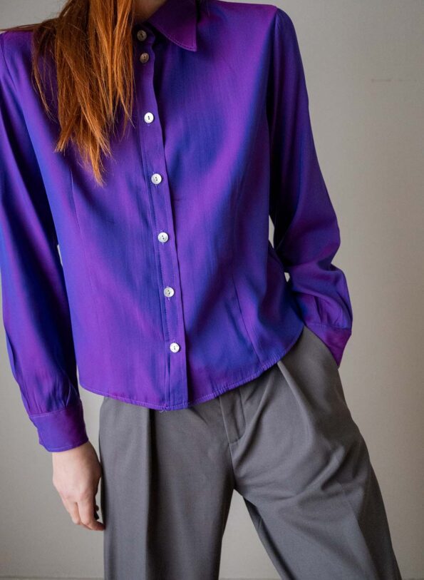 The Iridescent purple blouse - Size up to 36 - Image 4