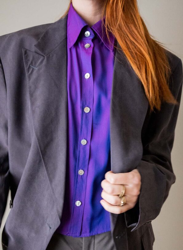 The Iridescent purple blouse - Size up to 36 - Image 7