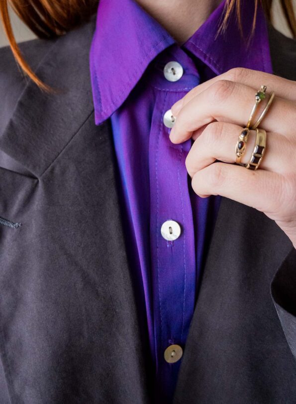 The Iridescent purple blouse - Size up to 36 - Image 6