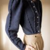 The navy blue trachten knit in 100% wool - Size up to 38 - Image 6