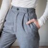 The woolen grey melange tailored 70’s pant - Size up to 32/34 - Image 2