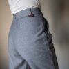 The woolen grey melange tailored 70’s pant - Size up to 32/34 - Image 3