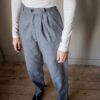 The woolen grey melange tailored 70’s pant - Size up to 32/34 - Image 4