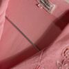 The silk soft pink embroidered blouse - Size up to 36 - Image 5
