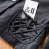 The black detailed pocket 100% linen blazer - Size up to 38 - Image 2