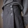 The Yves saint Laurent YSL wool grey melange skirt - Size up to M - Image 6