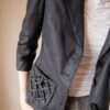 The black detailed pocket 100% linen blazer - Size up to 38 - Image 5
