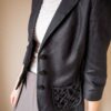 The black detailed pocket 100% linen blazer - Size up to 38