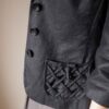 The black detailed pocket 100% linen blazer - Size up to 38 - Image 12