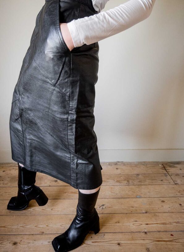 The 100% leather pencil skirt - Size up to 36 - Image 6