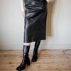 The 100% leather pencil skirt - Size up to 36