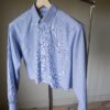 Andpause upcycled: The Cropped Lacoste shirt - Size up to 40 - Image 3