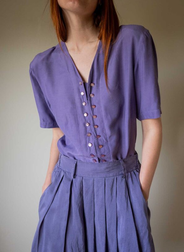The purple many button top - Size up to 36 - Image 5