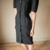 The linen little black dress - Size up to 38