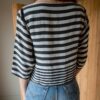 The 100% silk striped cropped blouse - Size up to 38 - Image 3