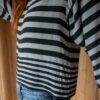 The 100% silk striped cropped blouse - Size up to 38 - Image 4