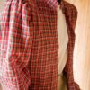 The checkered plisse collar blouse - Size up to 38 - Image 5
