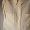 The cream 100% silk blouse - Size up to 40 - Image 2