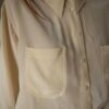The cream 100% silk blouse - Size up to 40 - Image 3