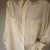 The cream 100% silk blouse - Size up to 40 - Image 6
