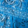 The batik bright blue pattern shirt - Size up to 42 UNISEX - Image 3