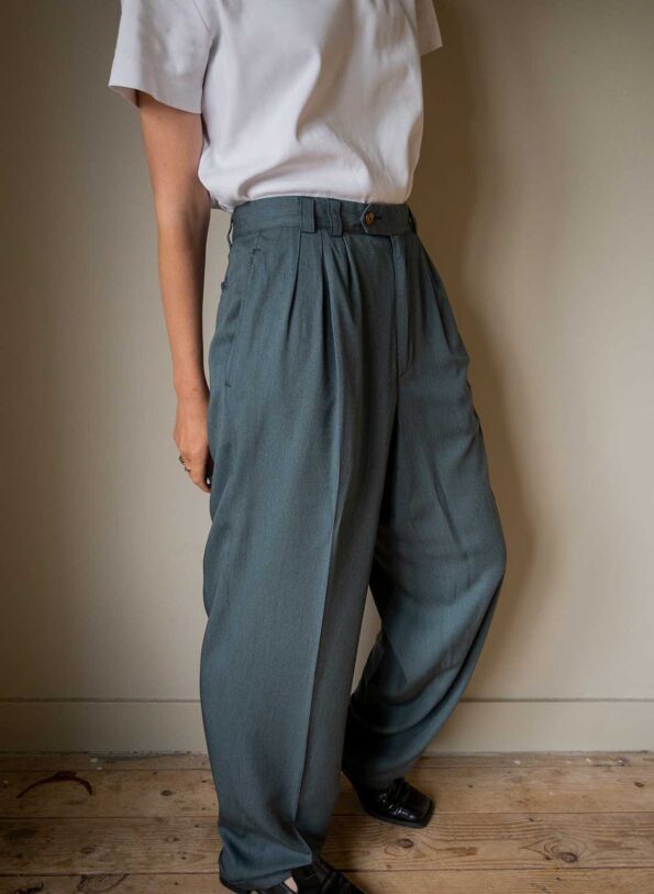 The bottle green tailored summer pant - Size up to L - Image 10