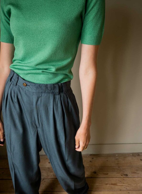 The bottle green tailored summer pant - Size up to L - Image 12